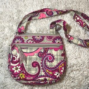 Vera Bradley Magenta and Gray shoulder-bag
